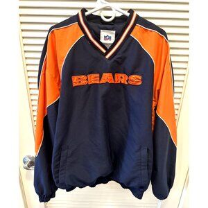 Chicago Bears NFL Mens XXL Pullover Jacket Embroidered Bear Logo Lined 2 Pockets